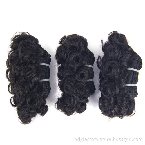 Cheap Humain hair 100% cheveux en gros brazilian fumi hair bundles,rose flower curl fumi human hair,bouncy curls hair funmi hair